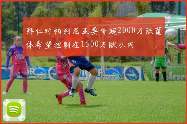 拜仁对帕利尼亚要价超2000万欧葡体希望控制在1500万欧以内